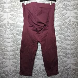 Blanqi Bike Shorts Mauve Purple Athleisure Lounge Comfy Workout Maternity